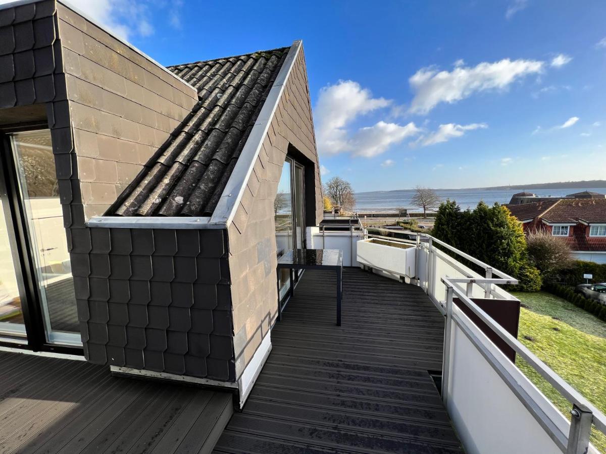 Beach House II - Penthousewohnung In Bestlage Mit Sonniger Dachterrasse Und Top Meerblick Harrislee Exterior photo
